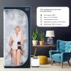 Full Size Portable Black Steam Sauna tent‚ÄìPersonal Home Spa, with Steam Generator, Remote Control, Foldable Chair