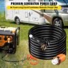 VEVOR Generator Cord, 30' Generator Power Cord w/ Plug in & Out Pin of Inlet Box Side, 50AMP SS2-50R/CS6375 Style Inlets Cable, 12000W Extension Cord