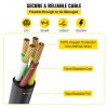 VEVOR Generator Cord, 30' Generator Power Cord w/ Plug in & Out Pin of Inlet Box Side, 50AMP SS2-50R/CS6375 Style Inlets Cable, 12000W Extension Cord