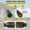 VEVOR 40Ft 30 Amp Generator Extension Cord 4 Wire 10 Gauge Generator Cord 125V 250V Generator Power Cord Twist Lock Connectors