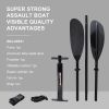 2 Person Inflatable Kayak Fishing PVC Kayak Boat the Dimension is 130'' *43'' *11.8'' Inflatable Boat Rescue Rubber Rowing Boat with Pump, Seat